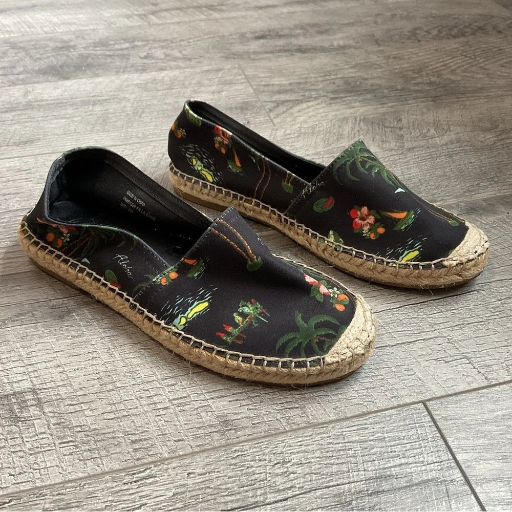 Urban‎ Outfitters Aloha Tropical Espadrilles Size 6
